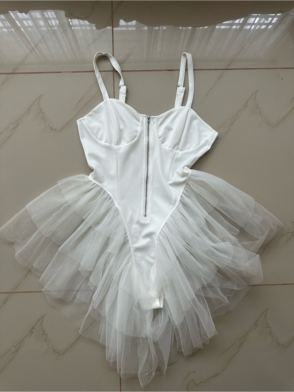 White Tulle One-Piece